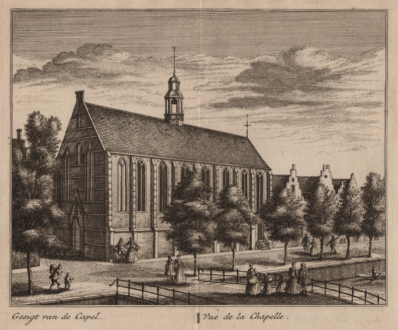 Gesigt van de Capel; Vue de la Chapelle by L. Schenk, A. Rademaker