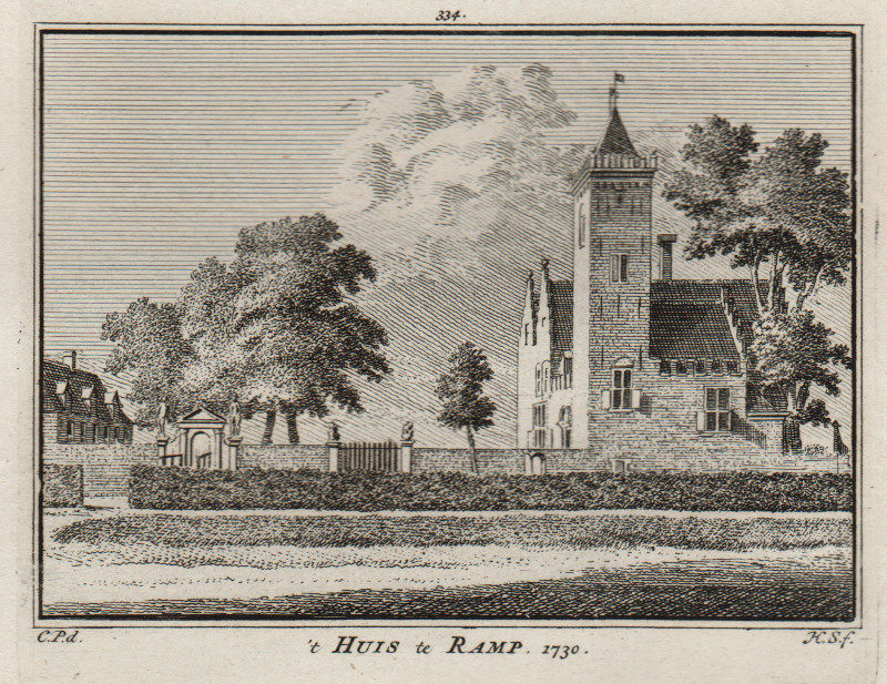 ´t Huis te Ramp, 1730 by H. Spilman, C. Pronk