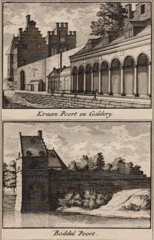 view Kraan Poort en Galdery; Boddel Poort by J. Ruyter, C. Pronk