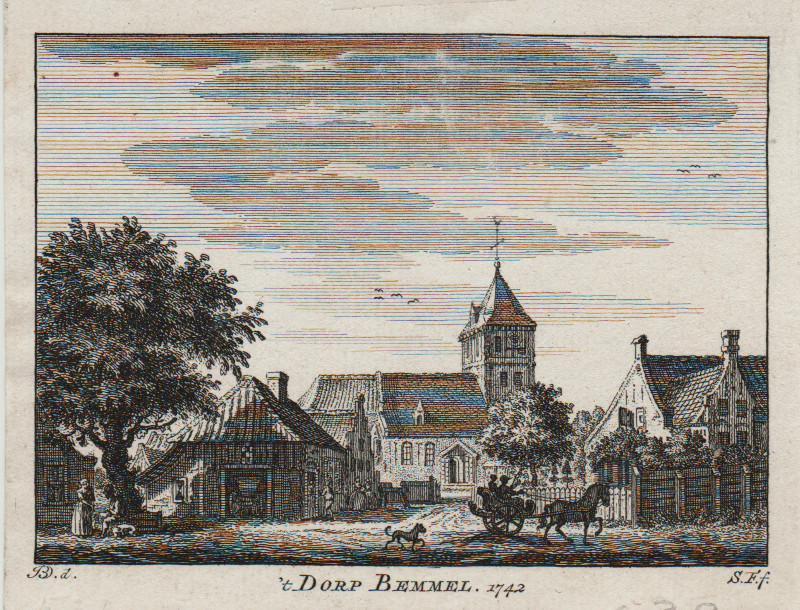 ´t Dorp Bemmel 1742 by J. de Beijer, S. Fokke