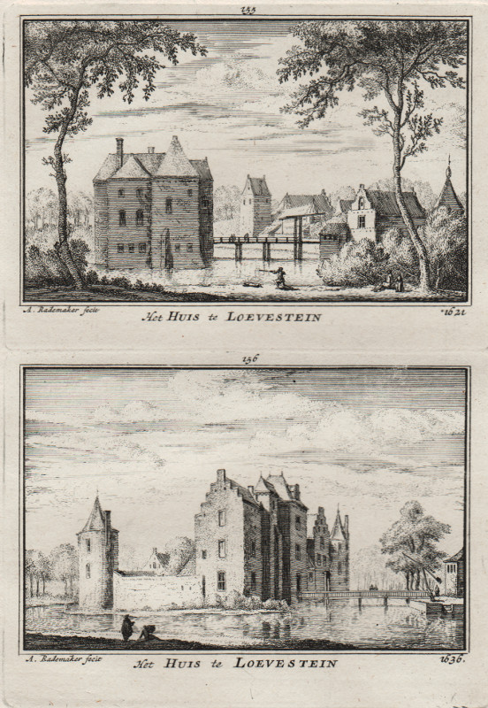 view Het Huis te Loevestein 1621, Het Huis te Loevestein 1636 by A. Rademaker