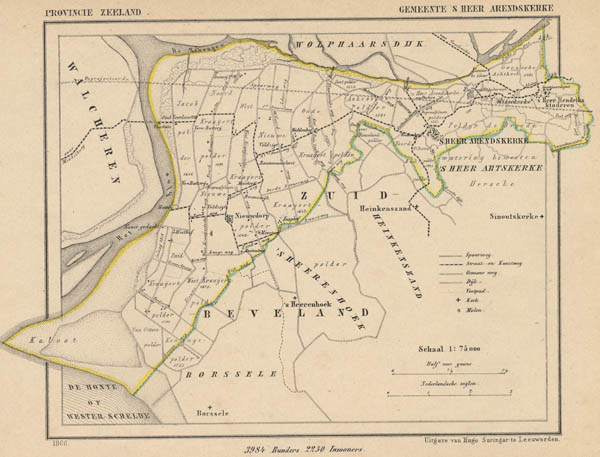 map communityplan Gemeente ´S Heer Arendskerke by J kuyper