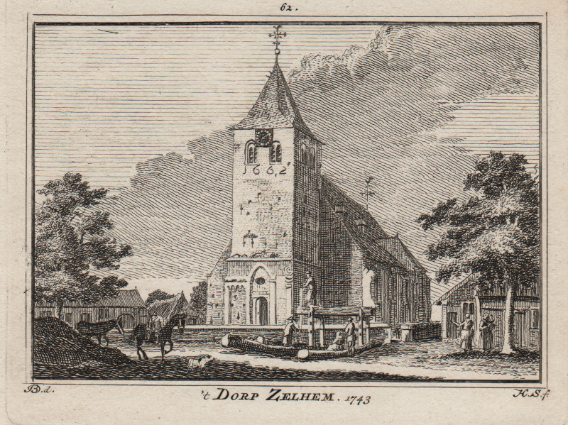 ´t Dorp Zelhem 1743 by H. Spilman, J. de Beijer