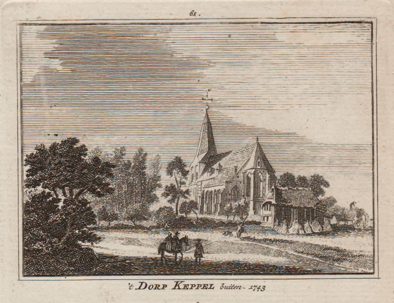 ´t Dorp Keppel buiten 1743 by H. Spilman, J. de Beijer
