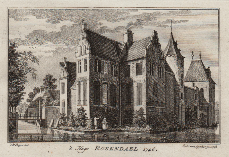 ´t Huys Rosendael 1746 by Paul van Liender, Jan de Beijer