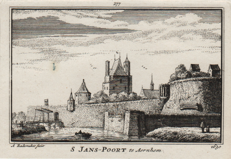 S Jans-Poort te Aernhem 1630 by A. Rademaker