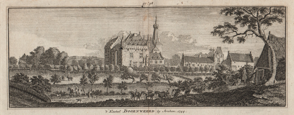 ´t Kasteel Doornweerd by Arnhem 1744 by H. Spilman, J. de Beijer