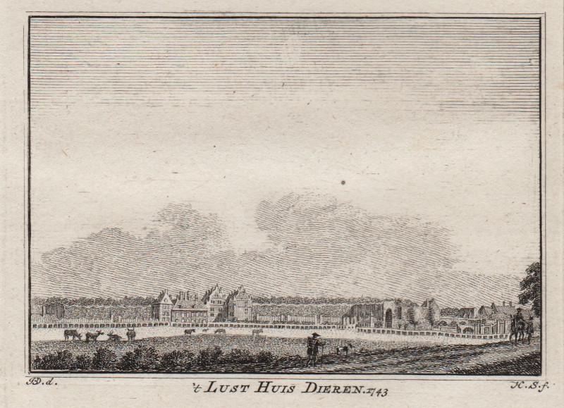 ´t Lust Huis Dieren 1743 by H. Spilman, J. de Beijer