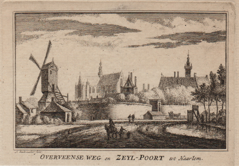 Overveense Weg en Zeyl-Poort tot Haarlem by A. Rademaker