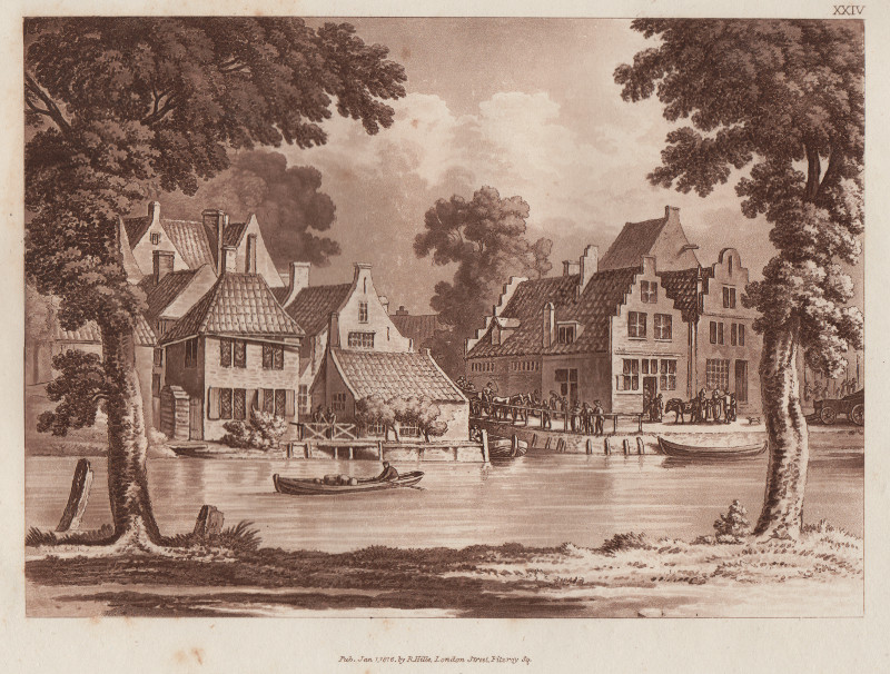 View in Haarlem by J.C. Stadler, naar R. Hills