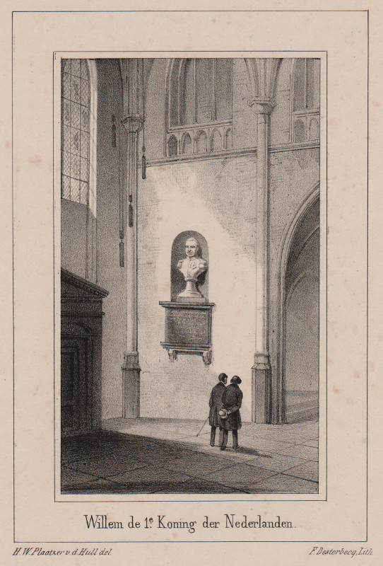 print Willem de 1e. Koning der Nederlanden. by H.W. Plaatzer v.d. Hull, F. Desterbecq