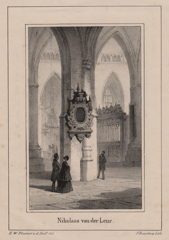print Nikolaas van der Leur by H.W. Plaatzer v.d. Hull, F. Desterbecq