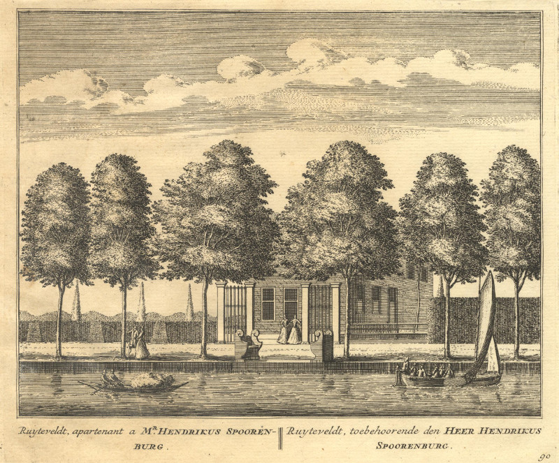Ruyteveldt, toebehoorende den Heer Hendrikus Spoorenburg by A. Rademaker