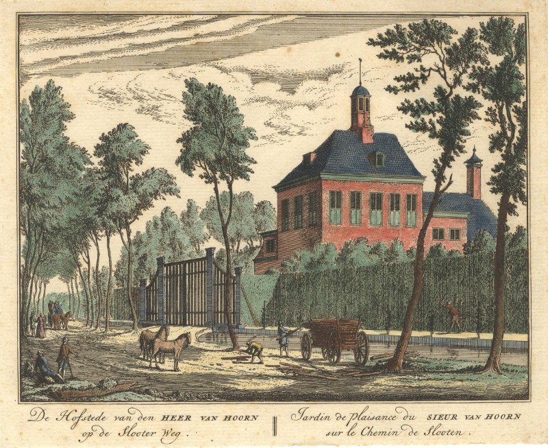 De Hofstede van den Heer van Hoorn op de Slooter Weg by A. Rademaker