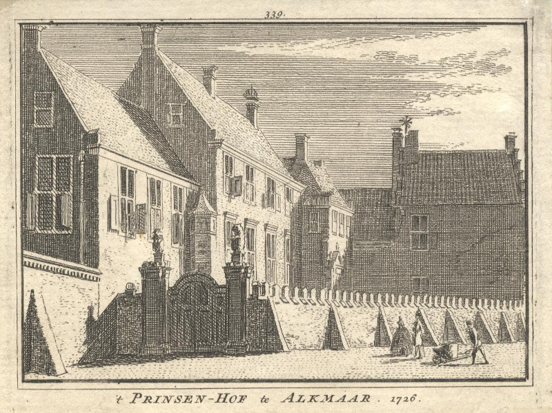 ´t Prinsen-Hof te Alkmaar 1726 by H. Spilman, C. Pronk