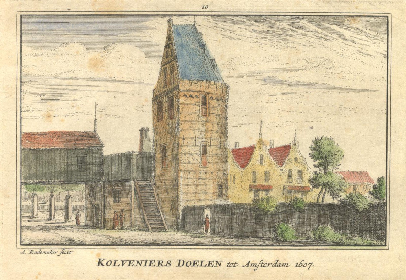 Kolveniers Doelen tot Amsterdam 1607 by A. Rademaker