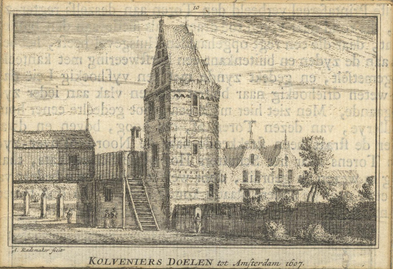 Kolveniers Doelen tot Amsterdam 1607 by A. Rademaker