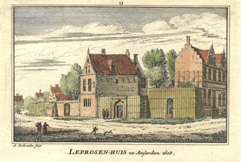 Leprosen-Huis tot Amsterdam 1608 by A. Rademaker