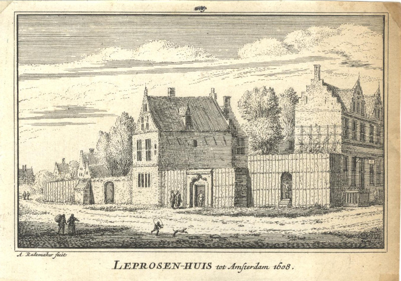 Leprosen-Huis tot Amsterdam 1608 by A. Rademaker