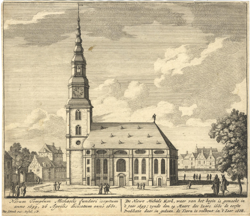 Novum Templum MIchaelis / De Nieuwe Michiels Kerk by Pieter Schenk