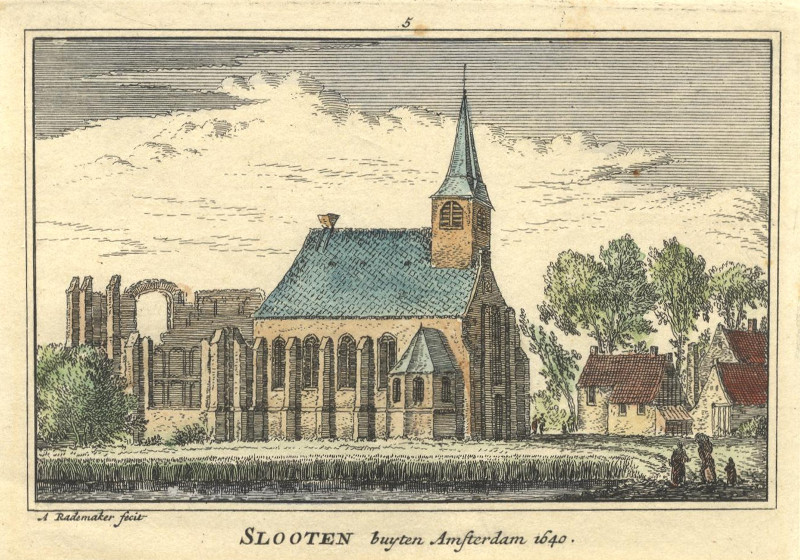 Slooten buyten Amsterdam 1640 by A. Rademaker