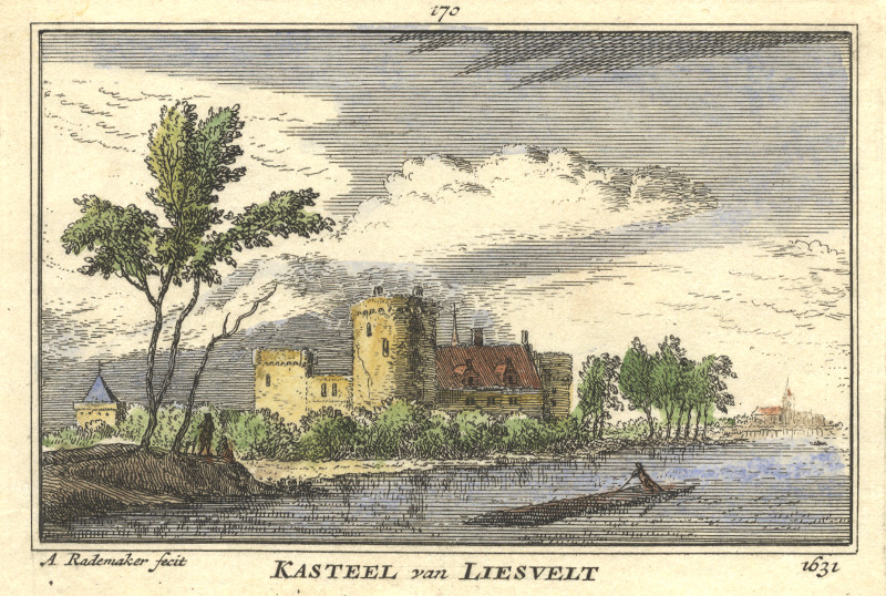 Kasteel van Liesvelt 1631 by A. Rademaker