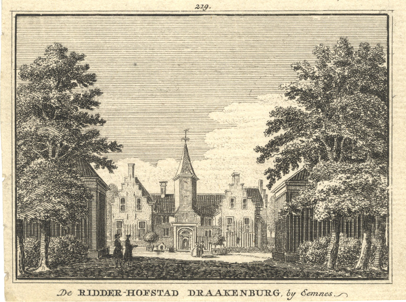 De Ridder-Hofstad Draakenburg, by Eemnes by H. Spilman