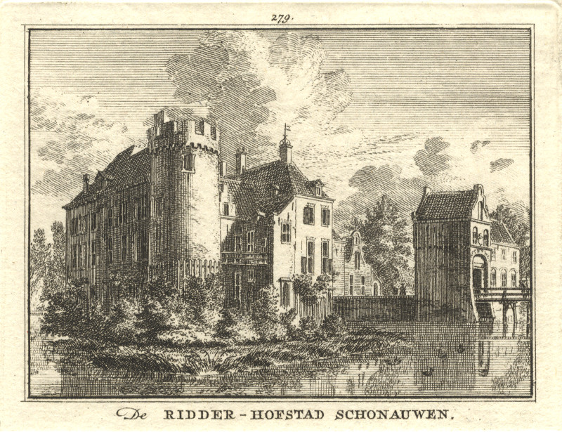 De Ridder-hofstad Schonauwen by H. Spilman