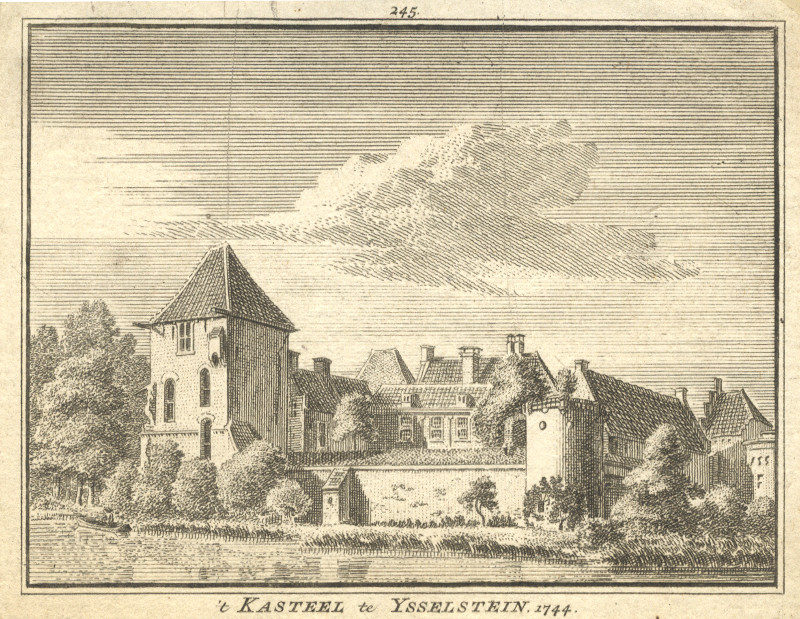 ´t Kasteel te Ysselstein. 1744 by H. Spilman, J. de Beijer