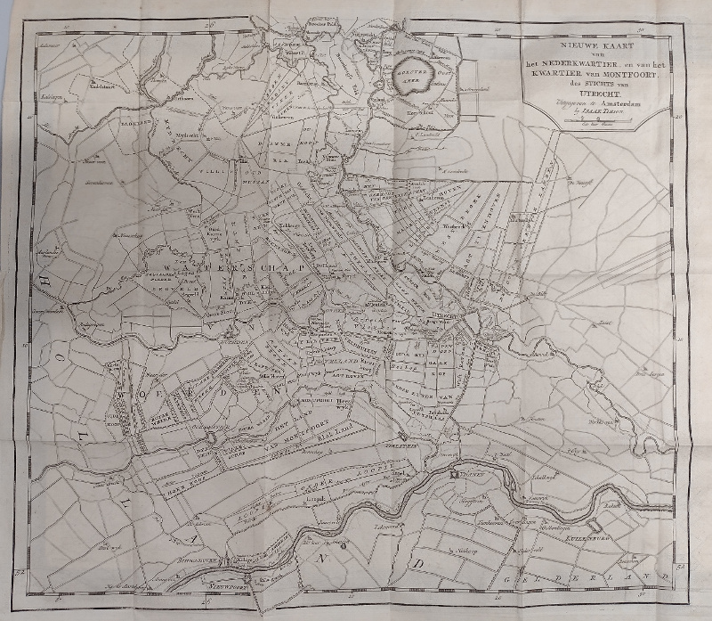 Nieuwe kaart van het Nederkwartier, en van het kwartier van Montfoort, des Stichts van Utrecht by Isaak Tirion