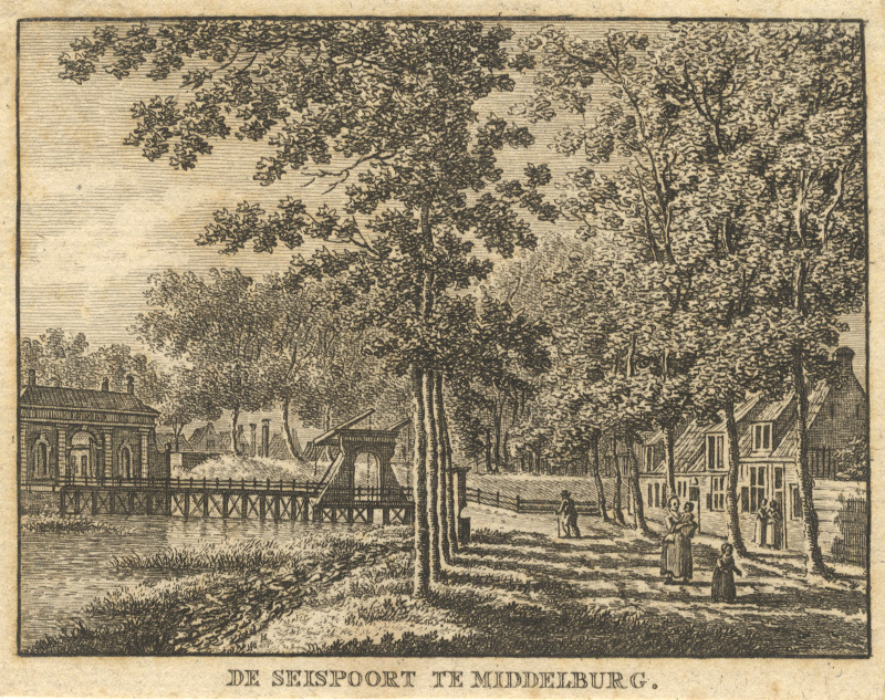 De Seispoort te Middelburg by C.F. Bendorp, J. Bulthuis
