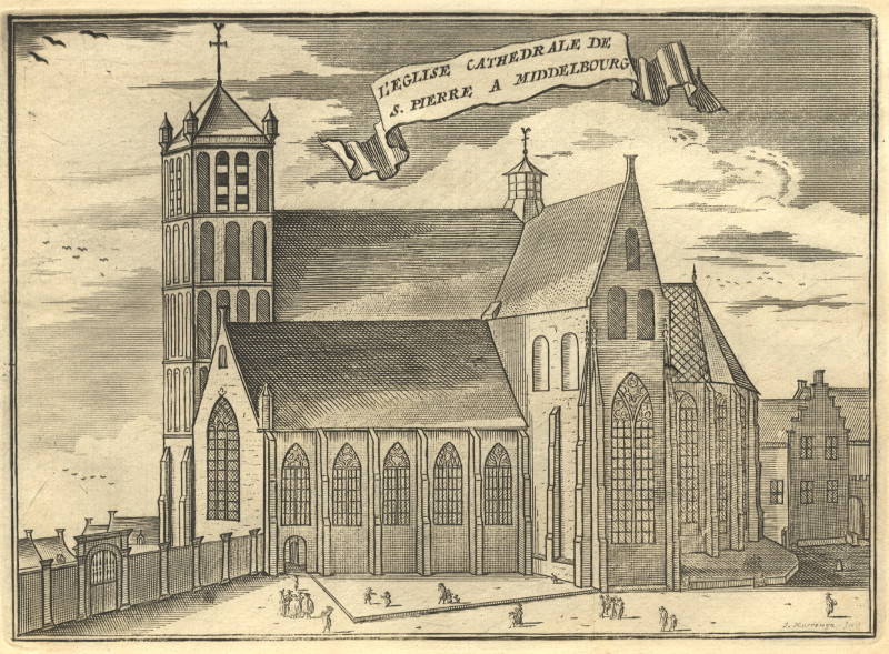 L´Eglise cathedrale de S. Pierre a Middelbourg by J. Harrewijn