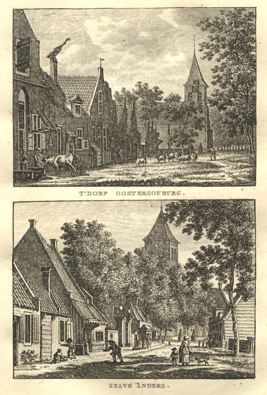 view T´Dorp OosterSouburg; Zelve anders by C.F. Bendorp, J. Bulthuis