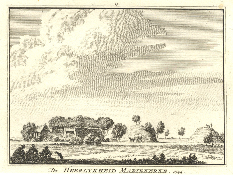 De Heerlykheid Mariekerke 1745 by H. Spilman, C. Pronk