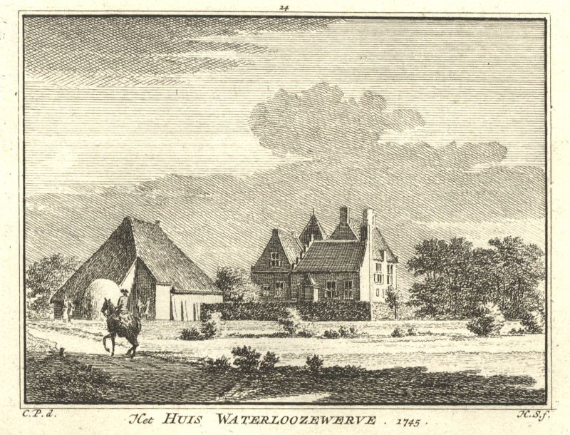 Het Huis Waterloozewerve 1745 by H. Spilman, C. Pronk