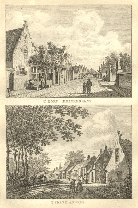 view ´T Dorp Heinkensant. ´T Zelve Anders. by C.F. Bendorp, J. Bulthuis