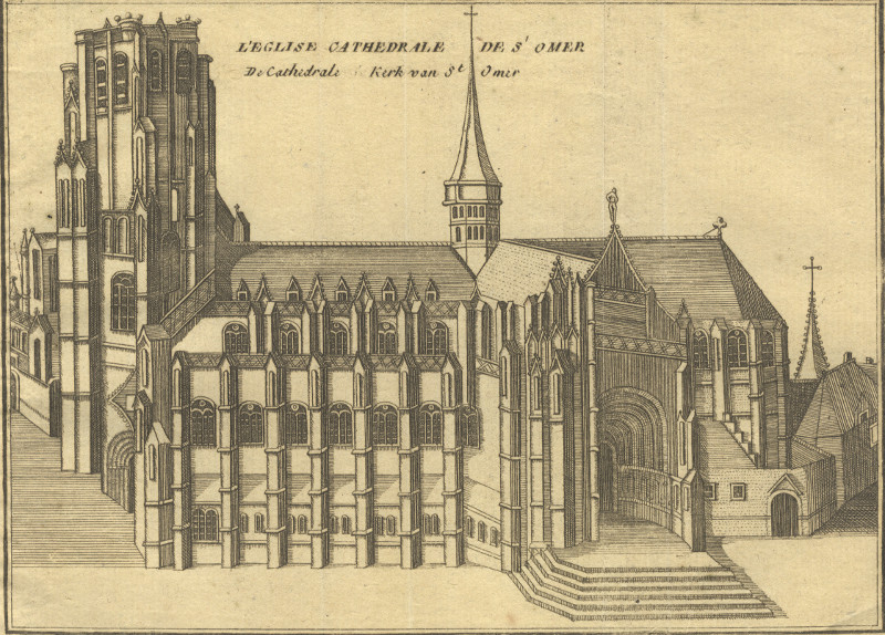 L´Eglise cathedrale de s´Omer; De cathedrale kerk van St Omer by J. Harrewijn