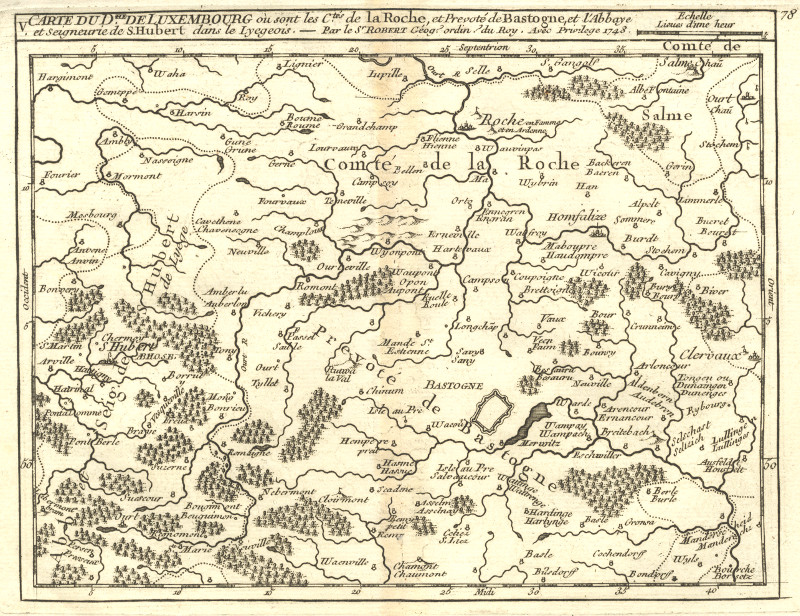 Carte du Departement de Luxembourg by M. Robert