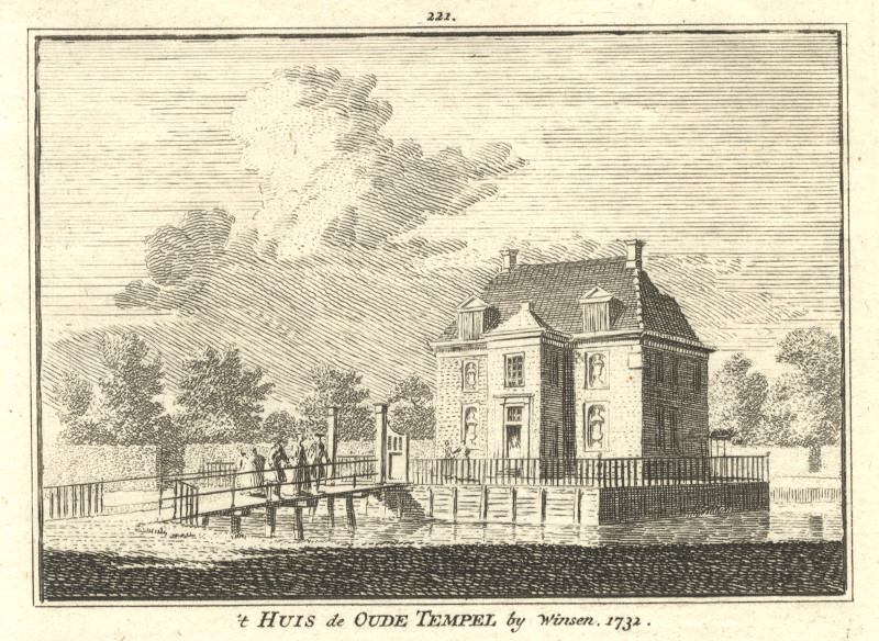´t Huis de Oude Tempel by Winsen. 1732 by H. Spilman, C. Pronk