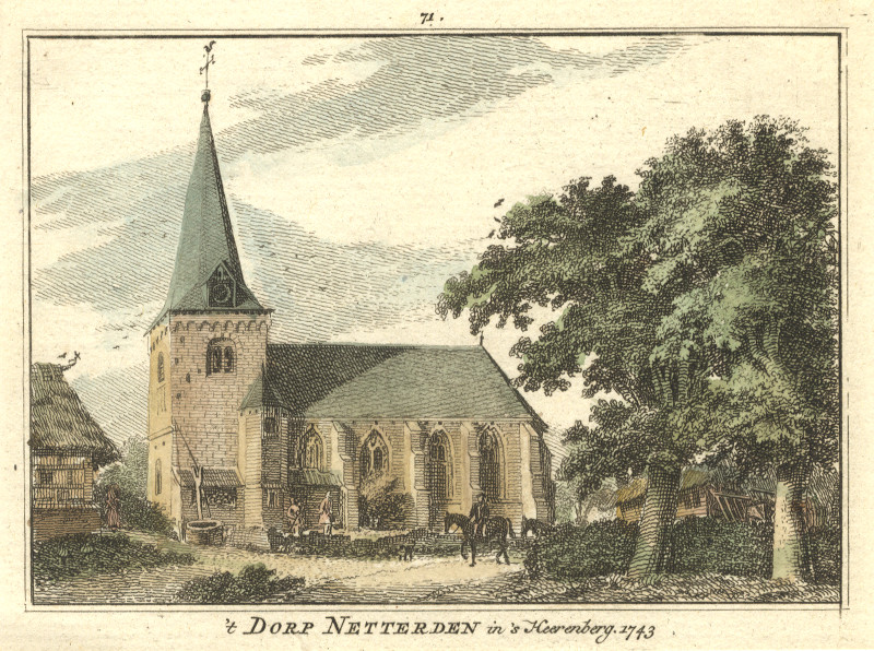 ´t Dorp Netterden in ´s Heerenberg, 1743 by H. Spilman, J. de Beijer