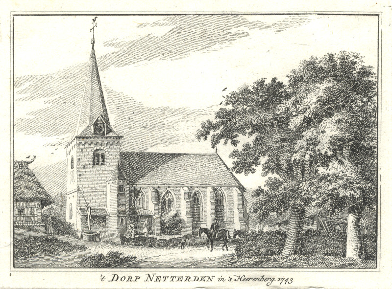 ´t Dorp Netterden in ´s Heerenberg, 1743 by H. Spilman, J. de Beijer