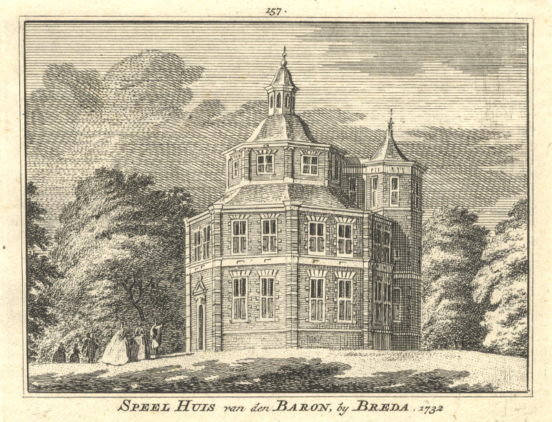 Speel Huis van den Baron, by Breda. 1732 by H. Spilman