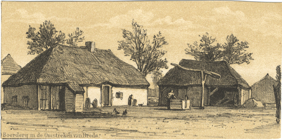 Boerderij in de Omstreken van Breda by P.A. Schipperus