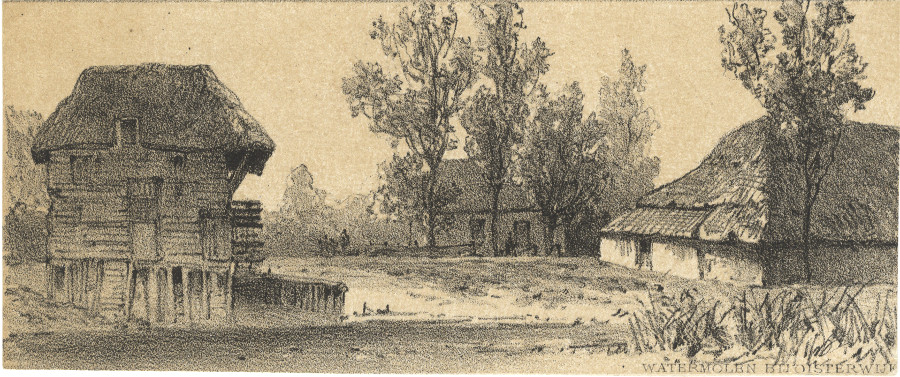 Watermolen bij Oisterwijk by P.A. Schipperus