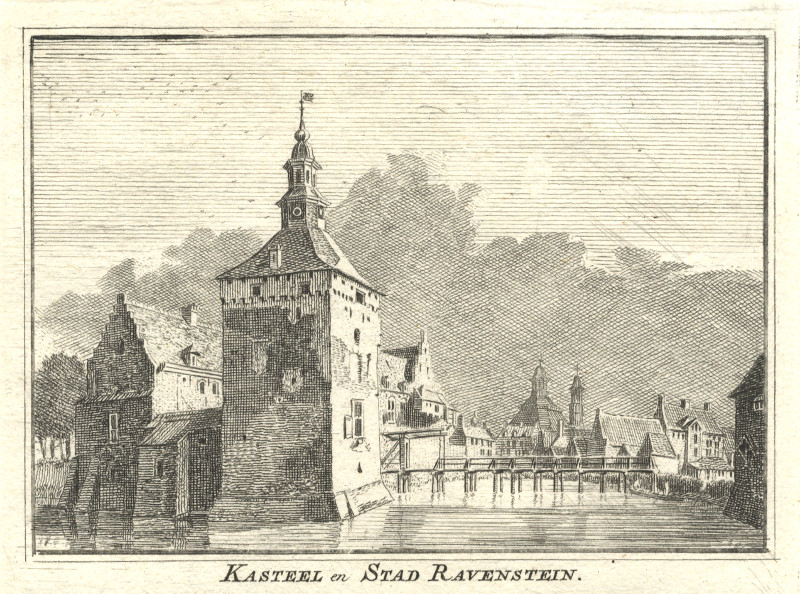 Kasteel en Stad Ravenstein by H. Spilman, J. de Beijer
