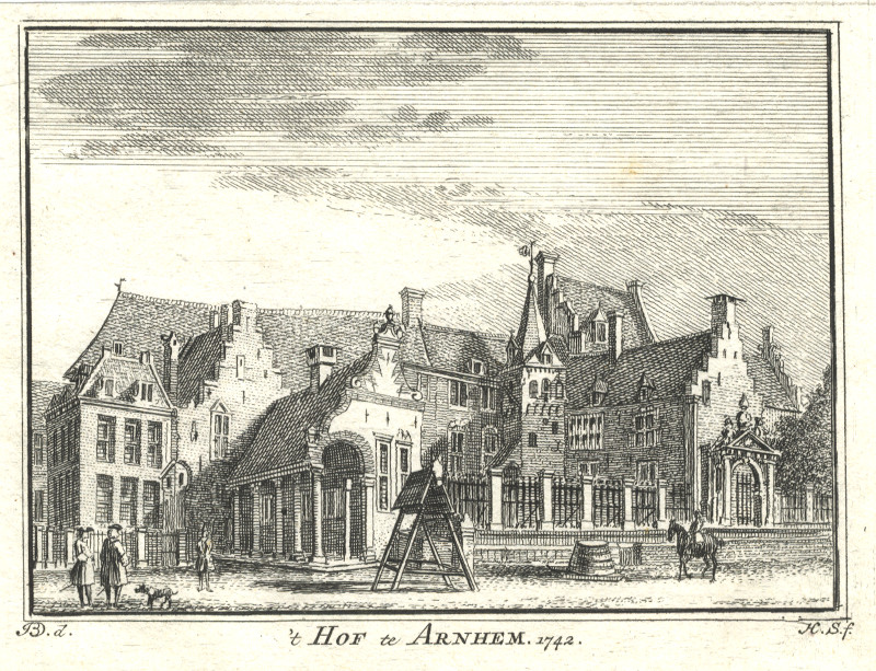 ´t Hof te Arnhem. 1742 by H. Spilman, J. de Beijer