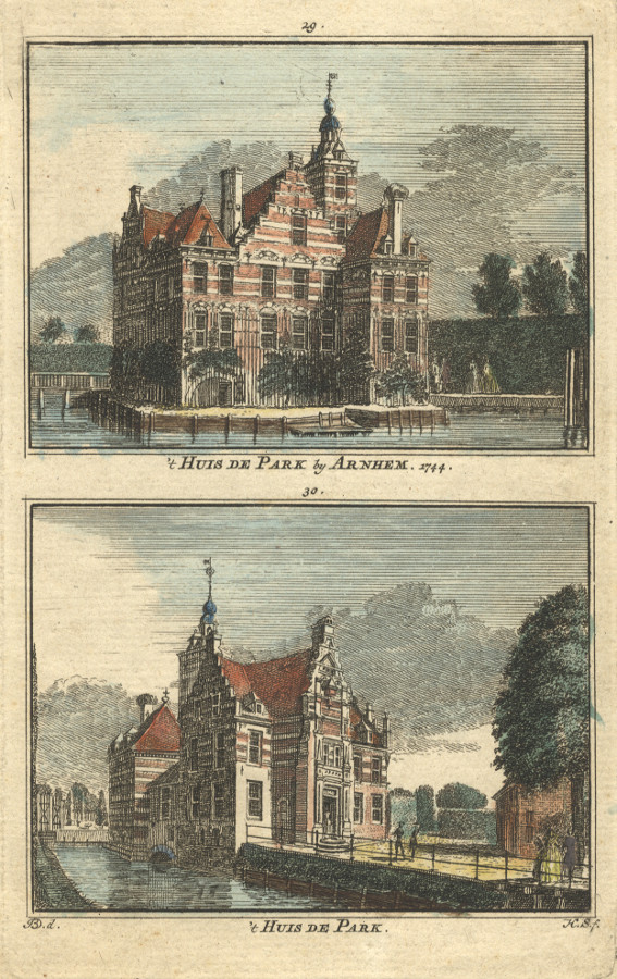 birdseye view ´t Huis de Park by Arnhem;  ´t Huis de Park by H. Spilman, J. de Beijer