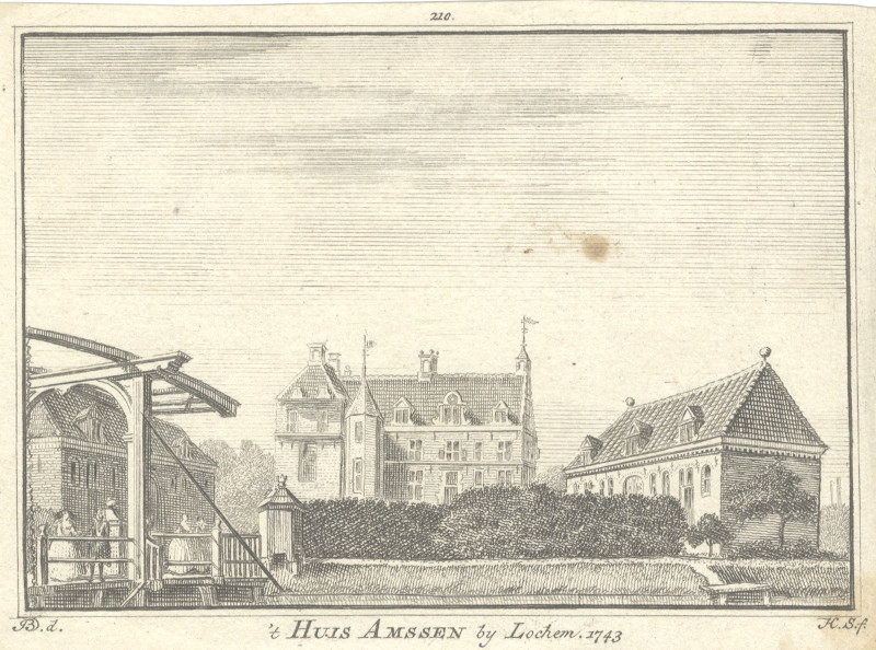 ´t Huis Amssen by Lochem, 1743 by H. Spilman, J. de Beijer