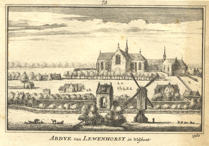 Abdye van Lewenhorst in Welstant; 1560 by A. Rademaker