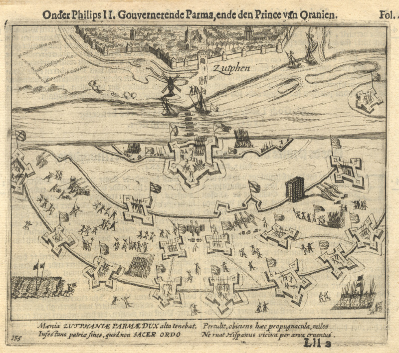 Zutphen; Onder Philips II, Gouvernerende Parma, ende den Prince van Oranien. by Willem Baudartius